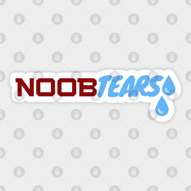 Noob Tears - gamer Sticker by holy mouse